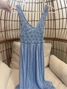 aerie crochet maxi dress Aerie Crochet Side Tie Maxi Cape